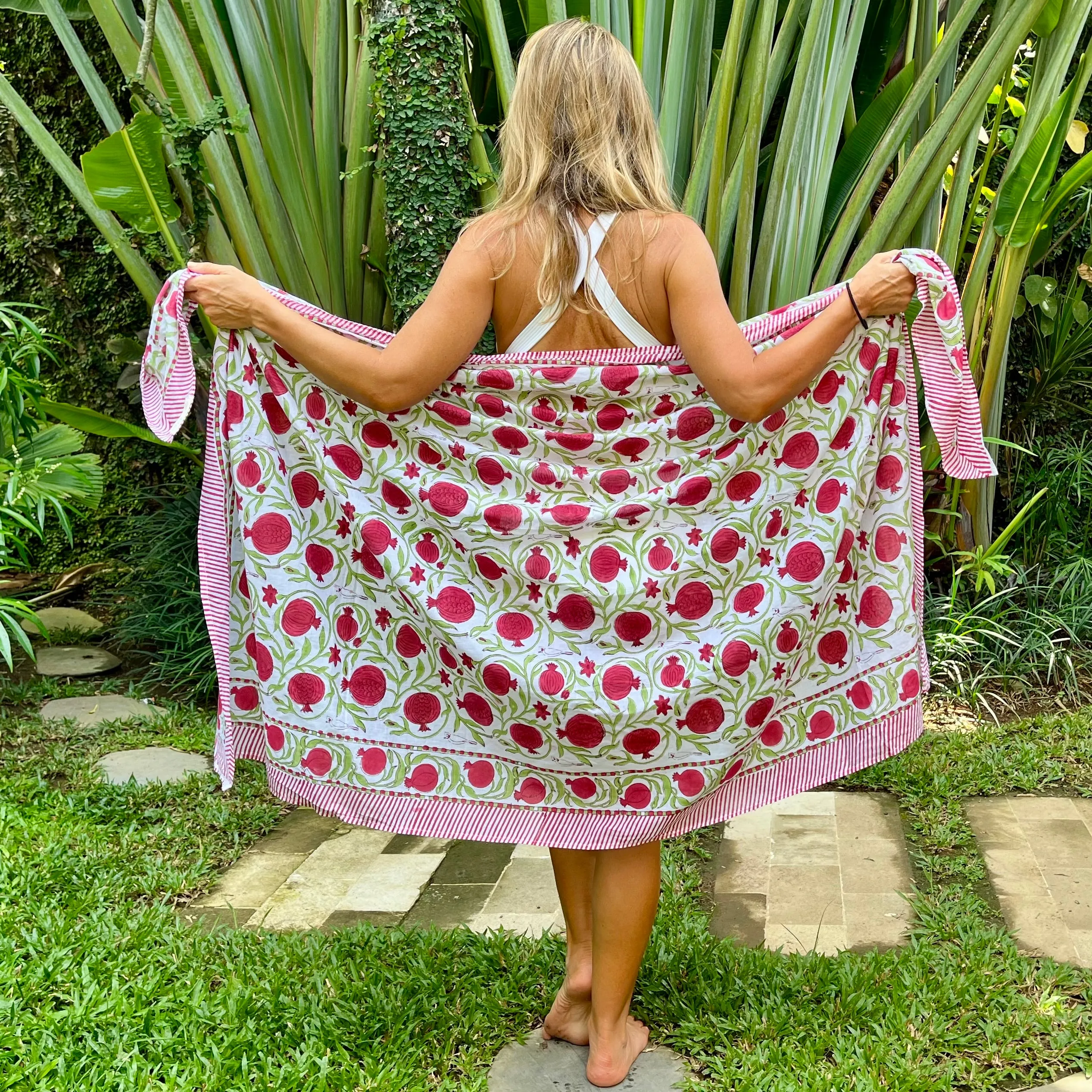 Pomegranate Cotton Sarong