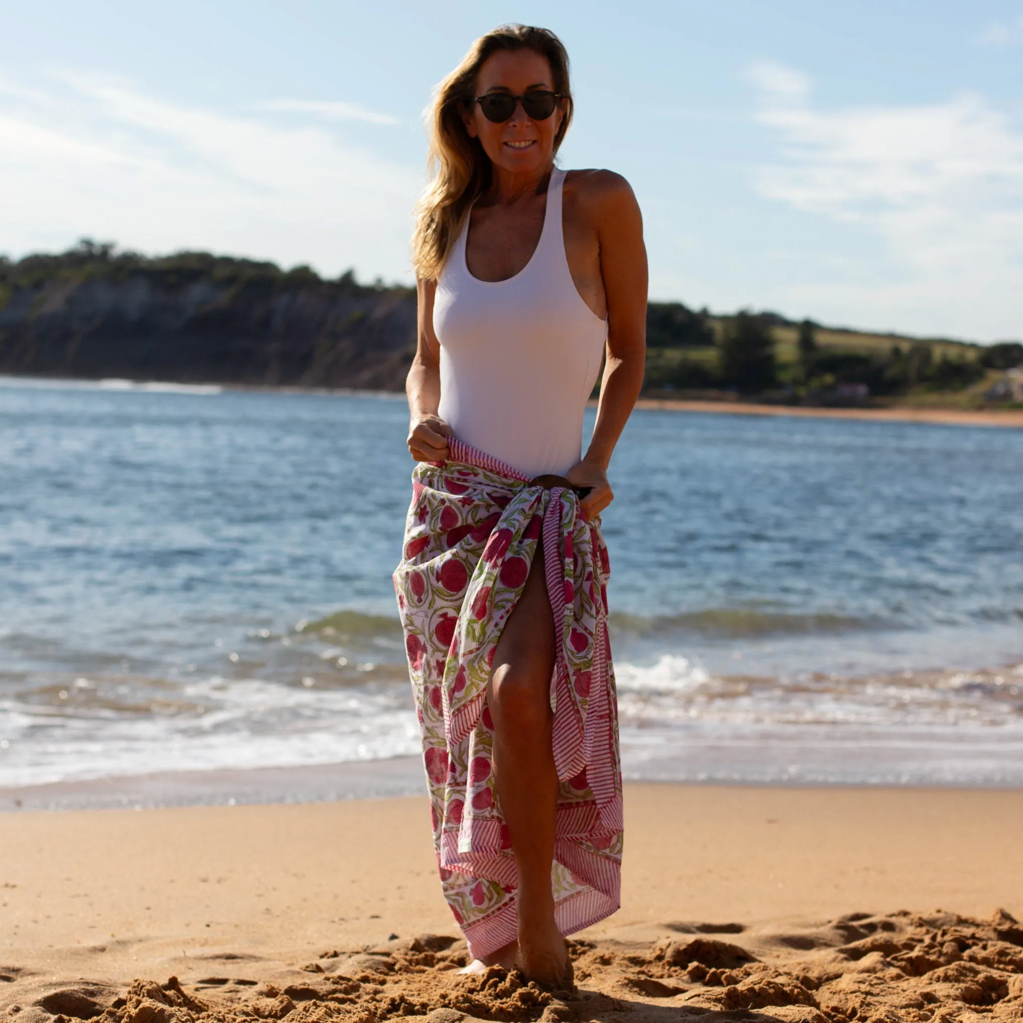 Pomegranate Cotton Sarong