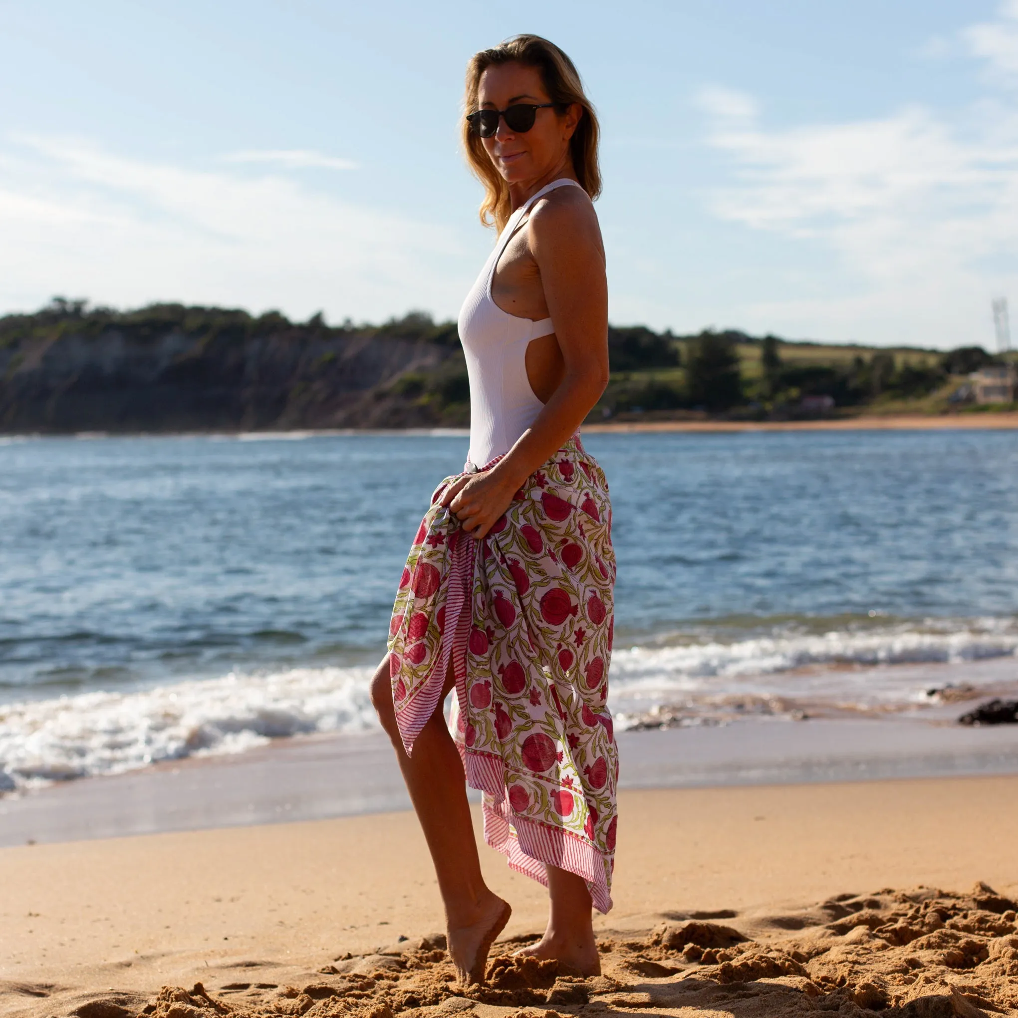 Pomegranate Cotton Sarong