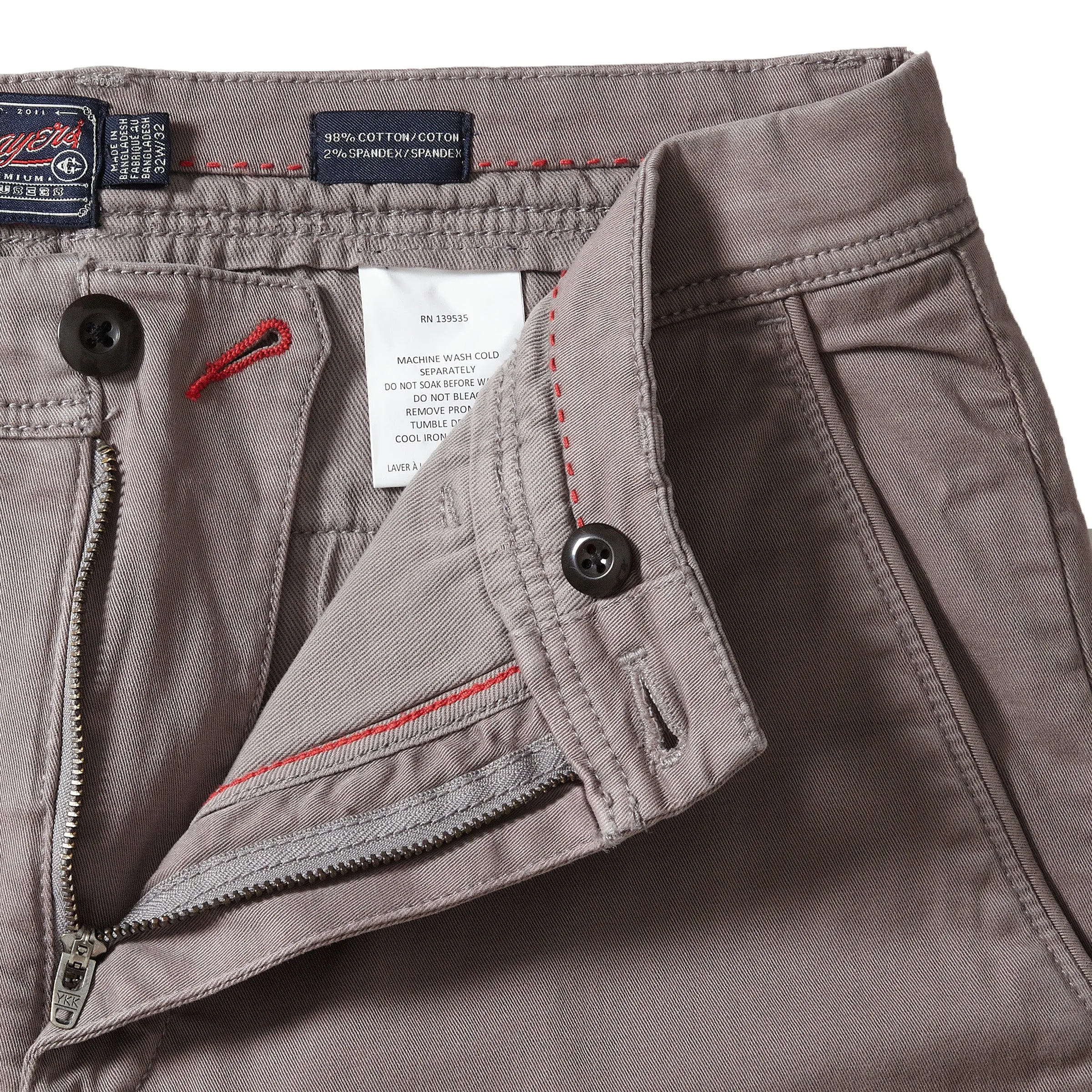 Precision Stretch Classic Fit Chino - Battleship Gray