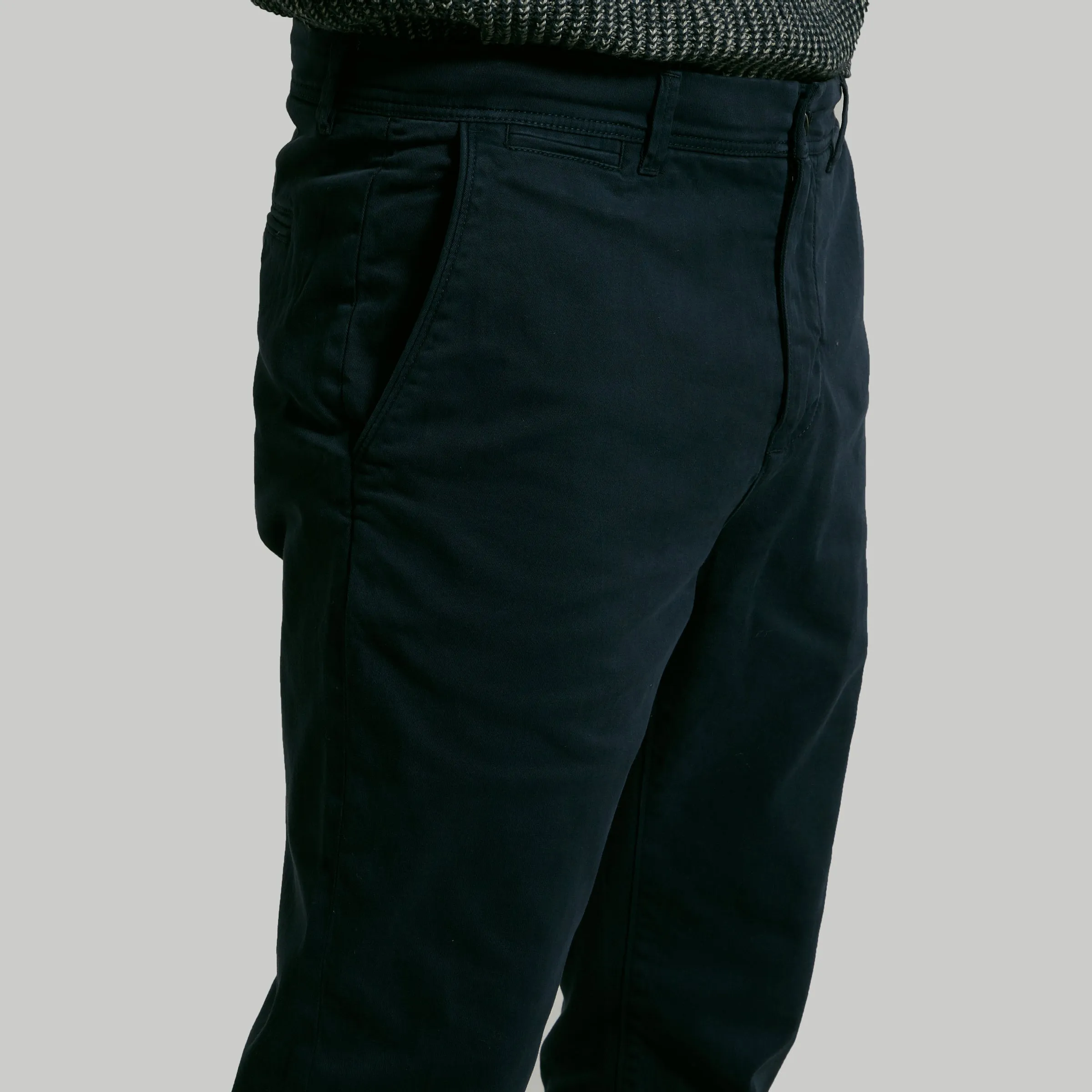 Precision Stretch Classic Fit Chino - Graphite Blue