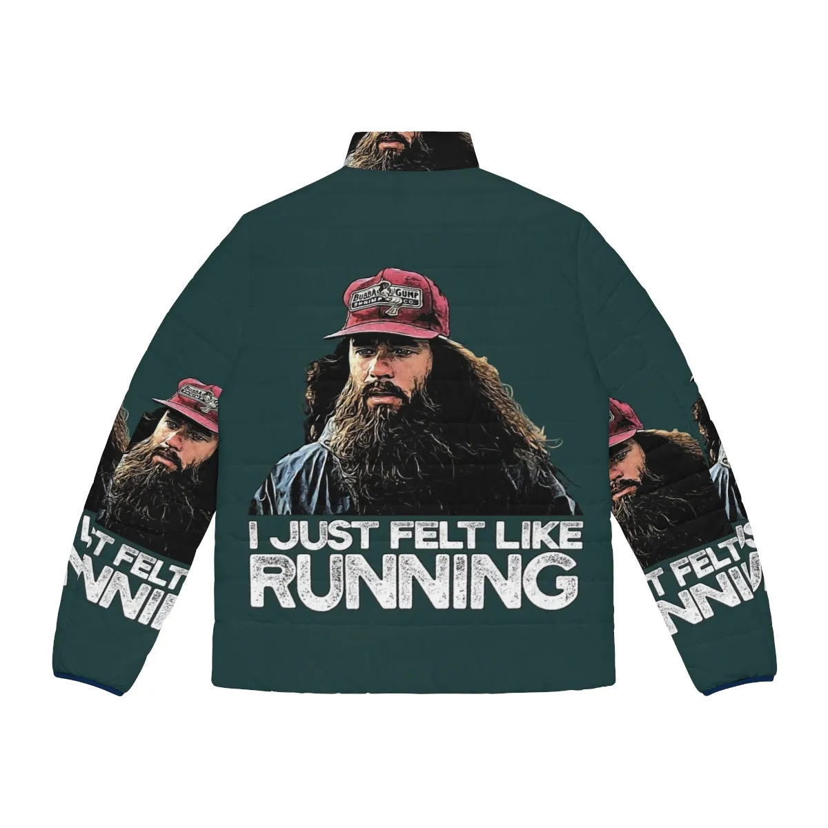 "Forrest Gump Inspired 'I Just Felt Like Running' Puffer Jacket"