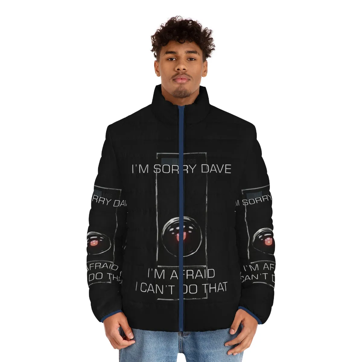 "I M Sorry Dave Puffer Jacket - Iconic Sci-Fi Inspired Outerwear"