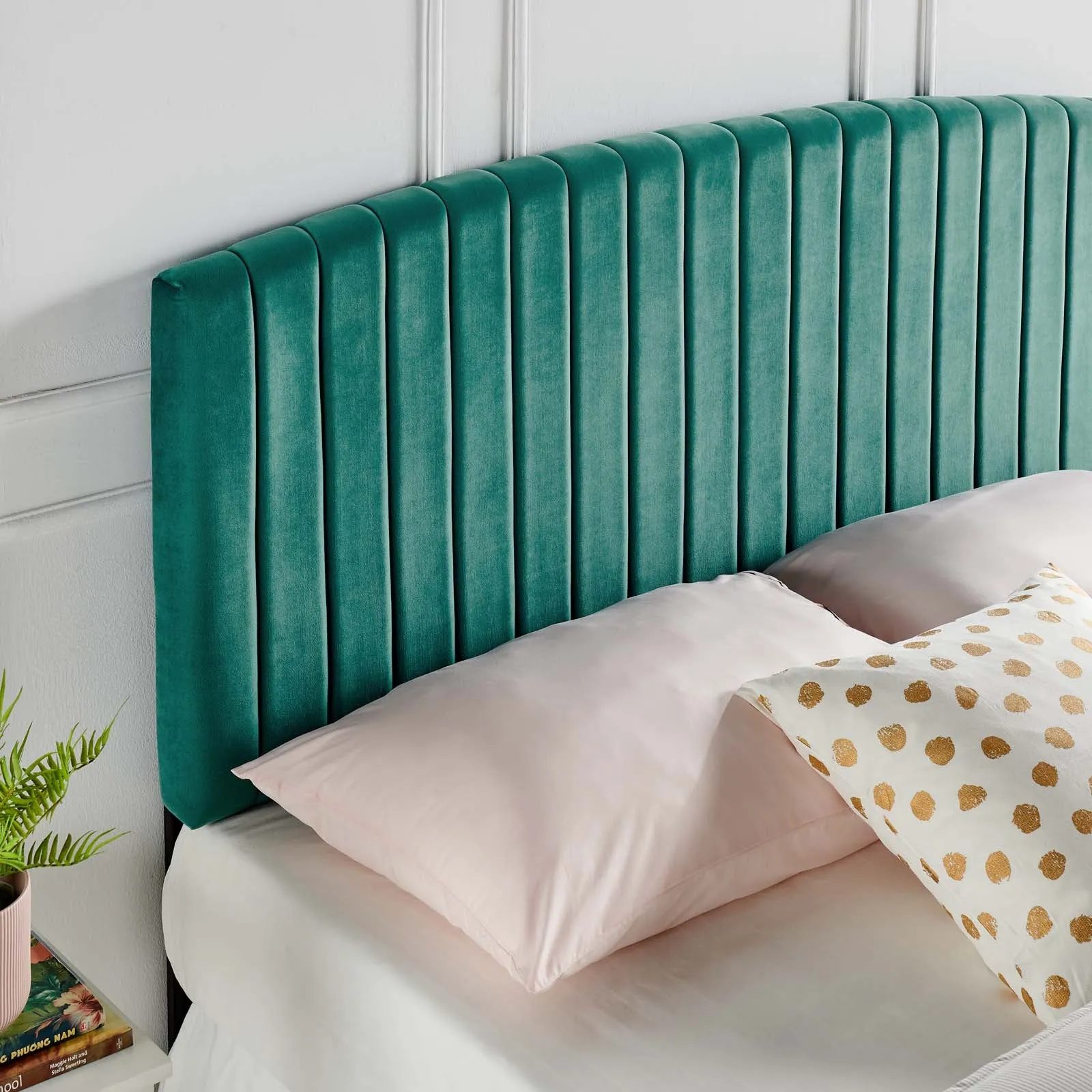 Rebecca Performance Velvet Headboard