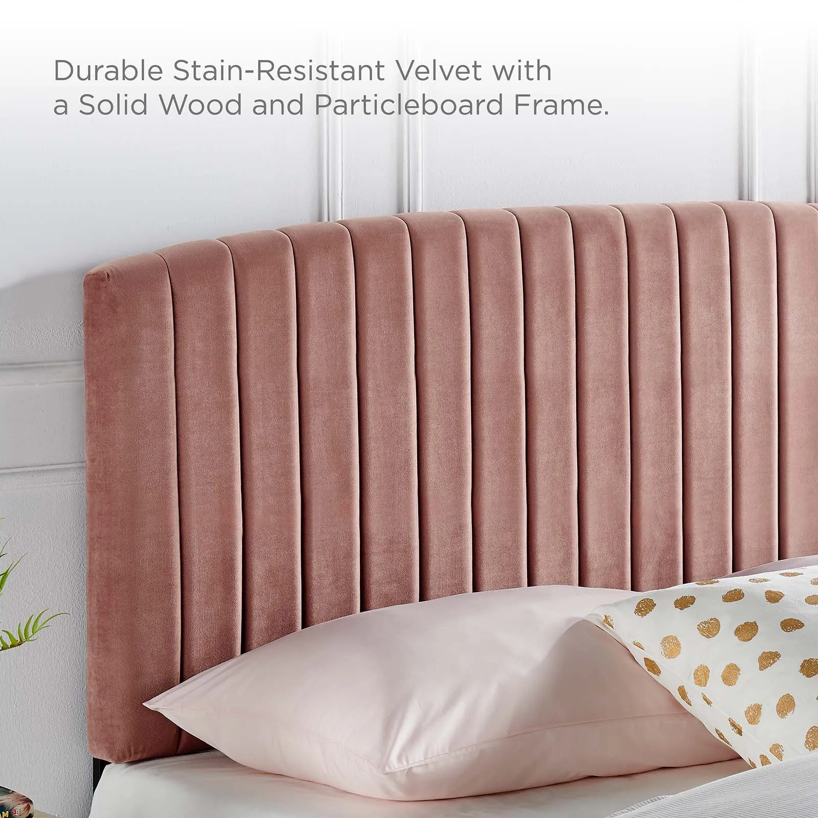 Rebecca Performance Velvet Headboard