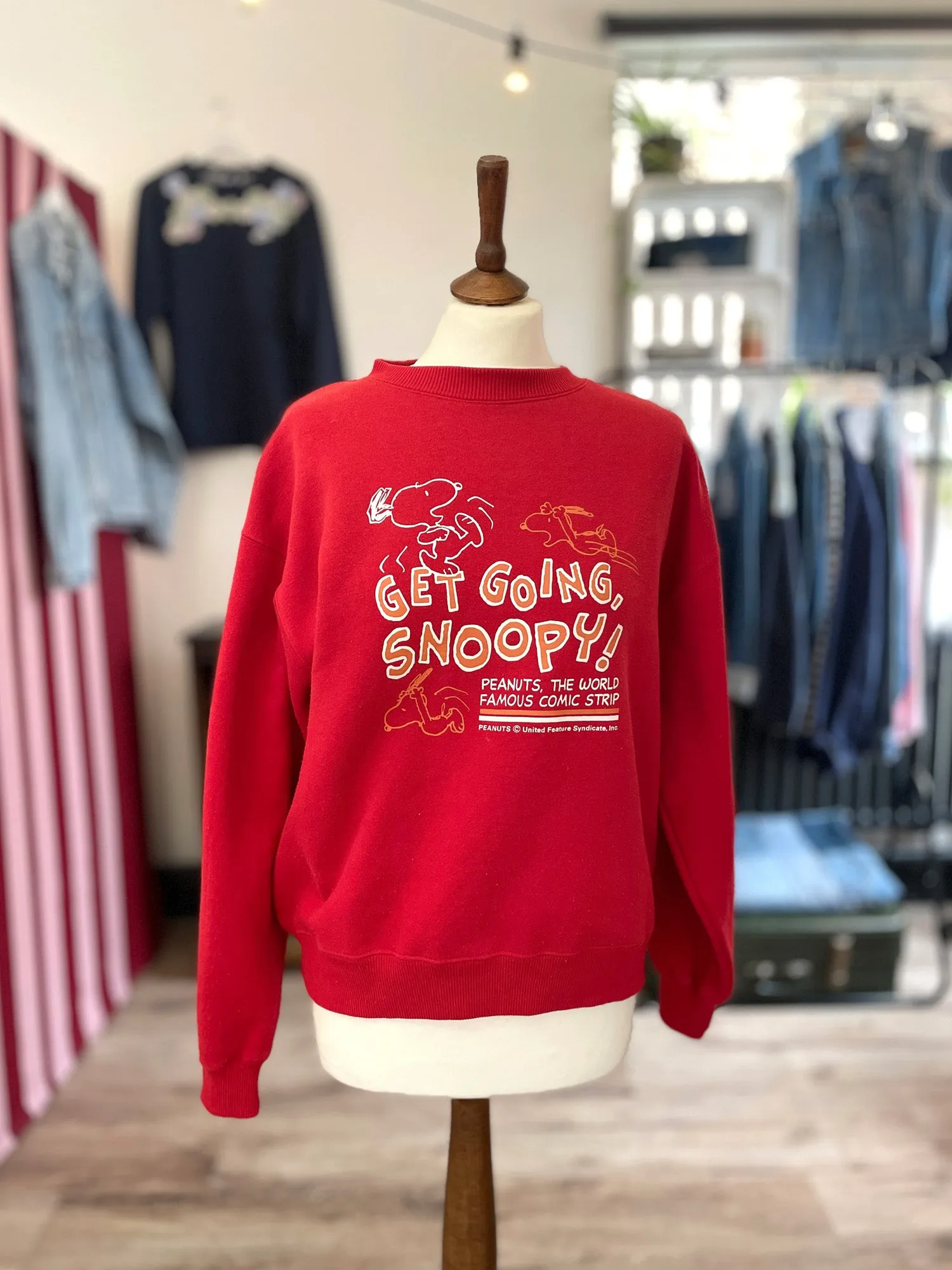 Reworn Vintage - Get Going Snoopy Sweatshirt. Med