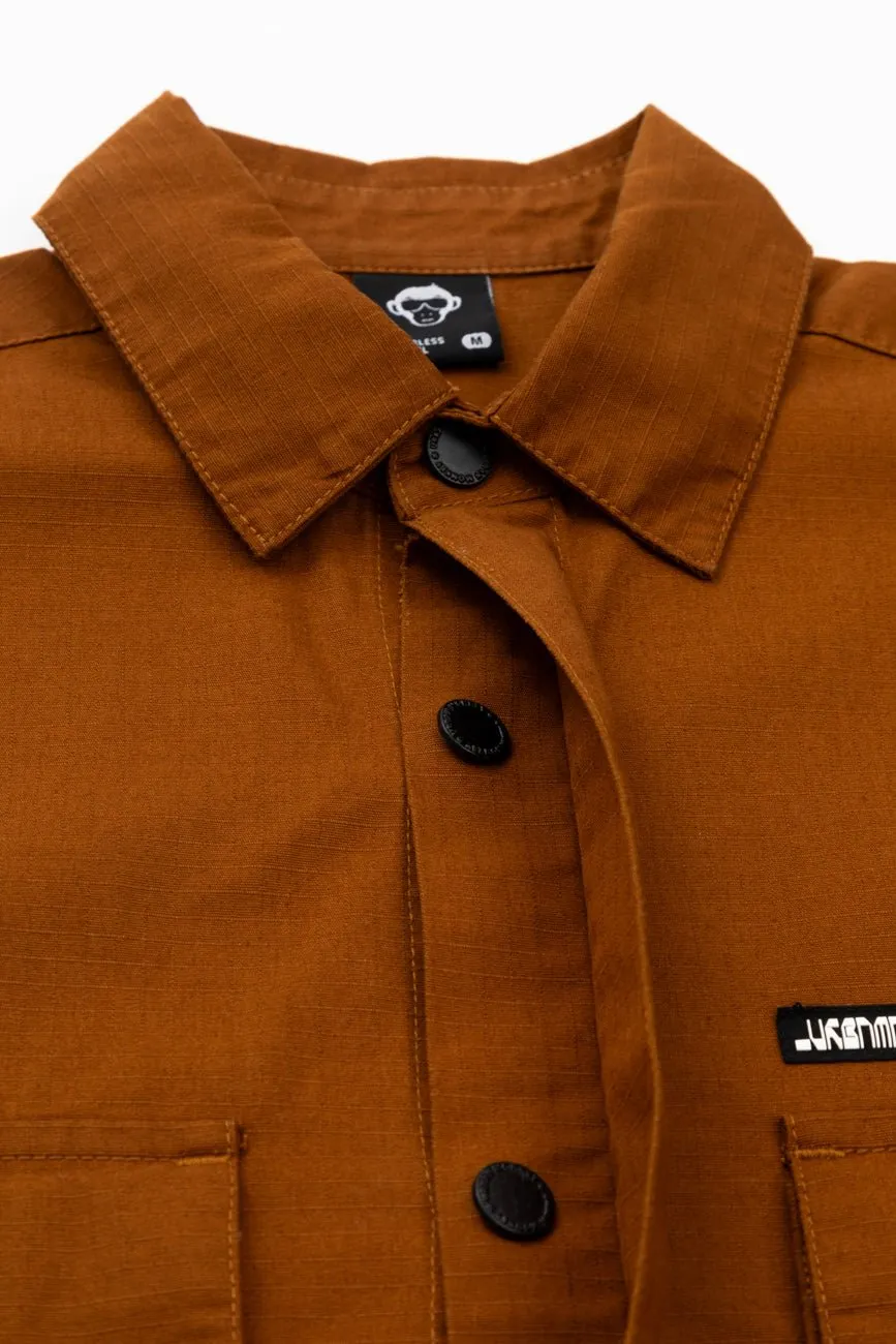 Ripstop Shacket // Tan Brown