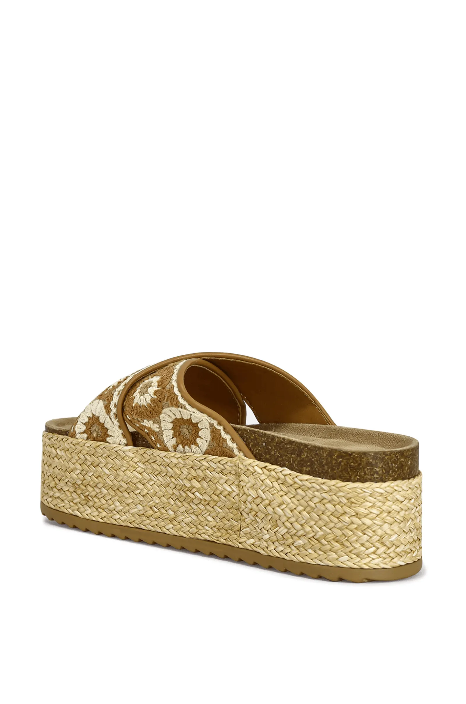 SACO-BROWN FLATFORM SANDAL