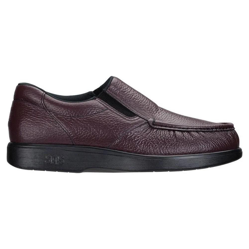 SAS Men's Side Gore Slip On in Cordovan Wide