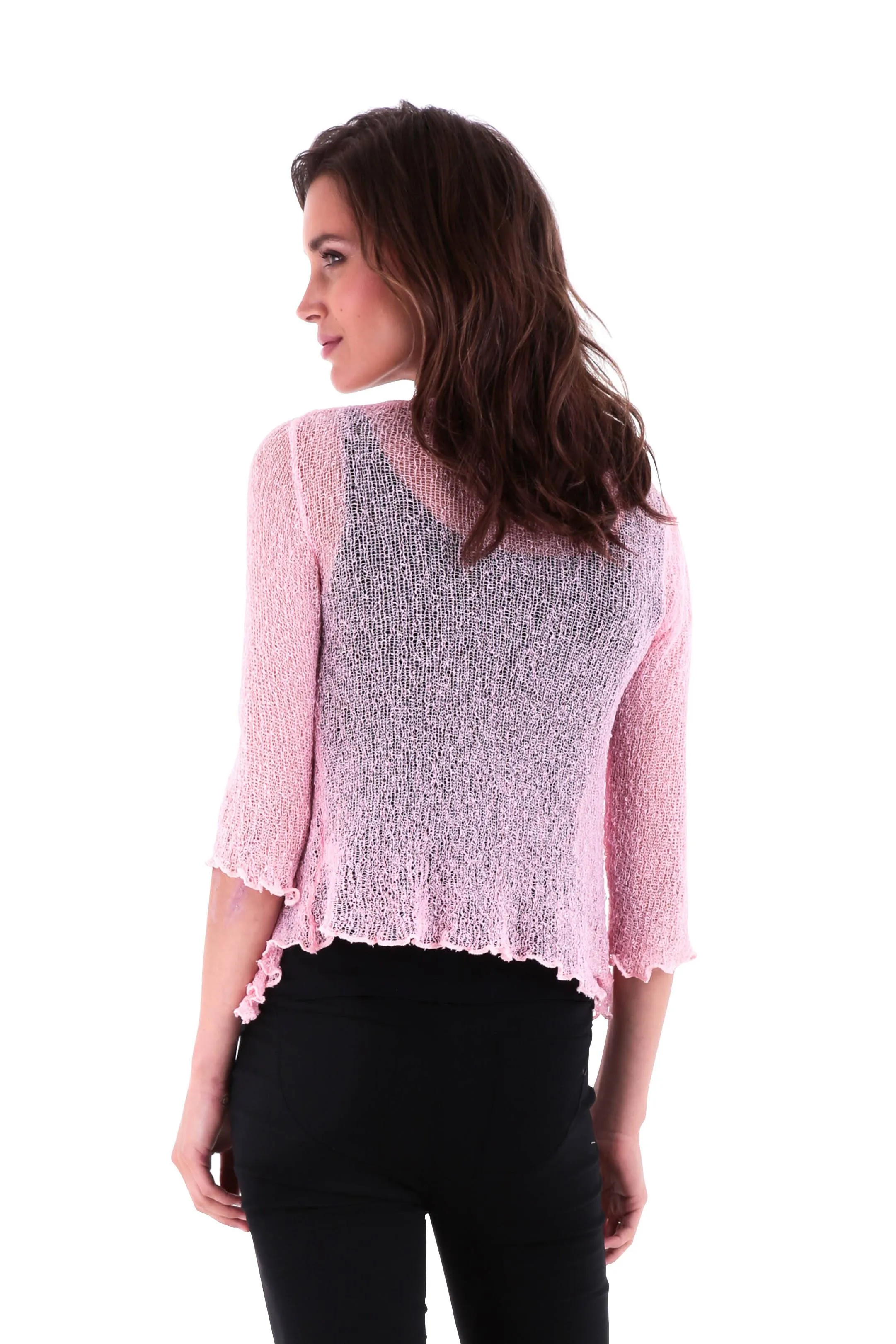 Sheer Shrug - Lightweight Knit Cardigan by SHU-SHI