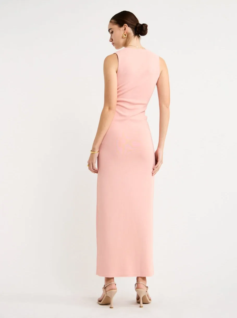 Sir Kinetic Beaded Midi Dress in Pink