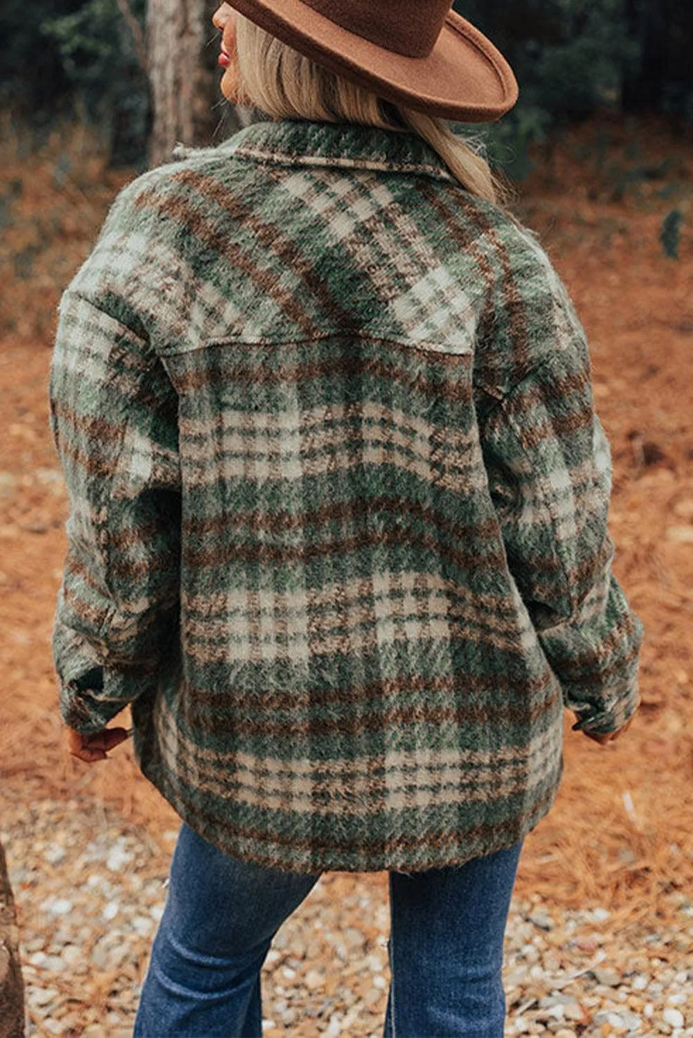 Sonya Plaid Collar Shacket