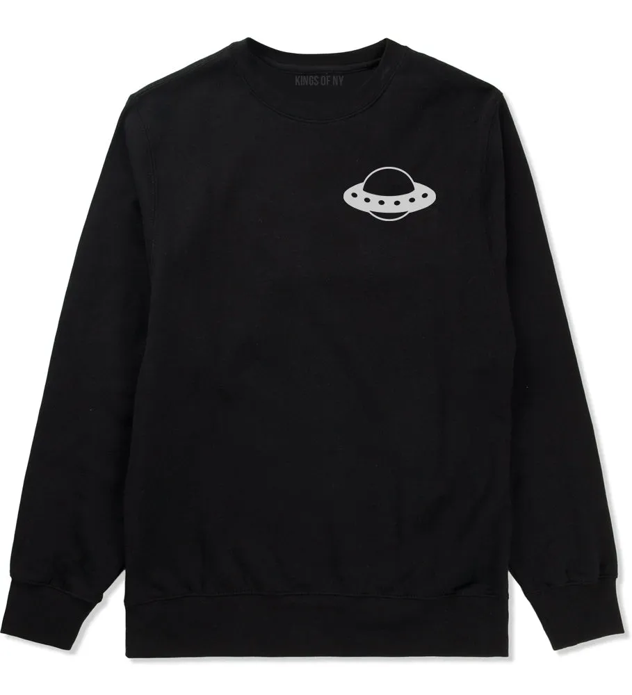 Spaceship Chest Mens Crewneck Sweatshirt