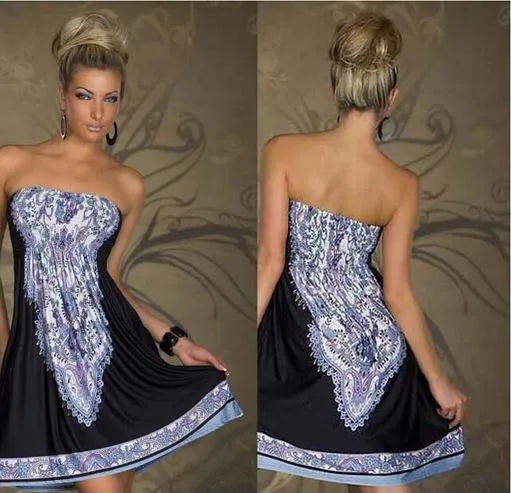 Strapless Paisley Print Dress - Assorted Styles and Sizes