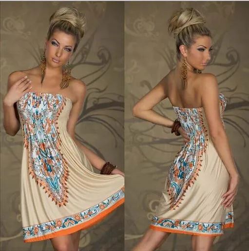 Strapless Paisley Print Dress - Assorted Styles and Sizes