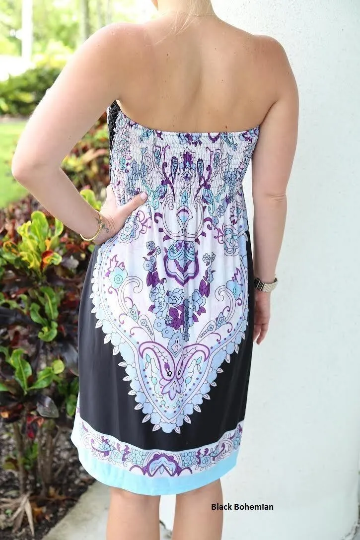 Strapless Paisley Print Dress - Assorted Styles and Sizes