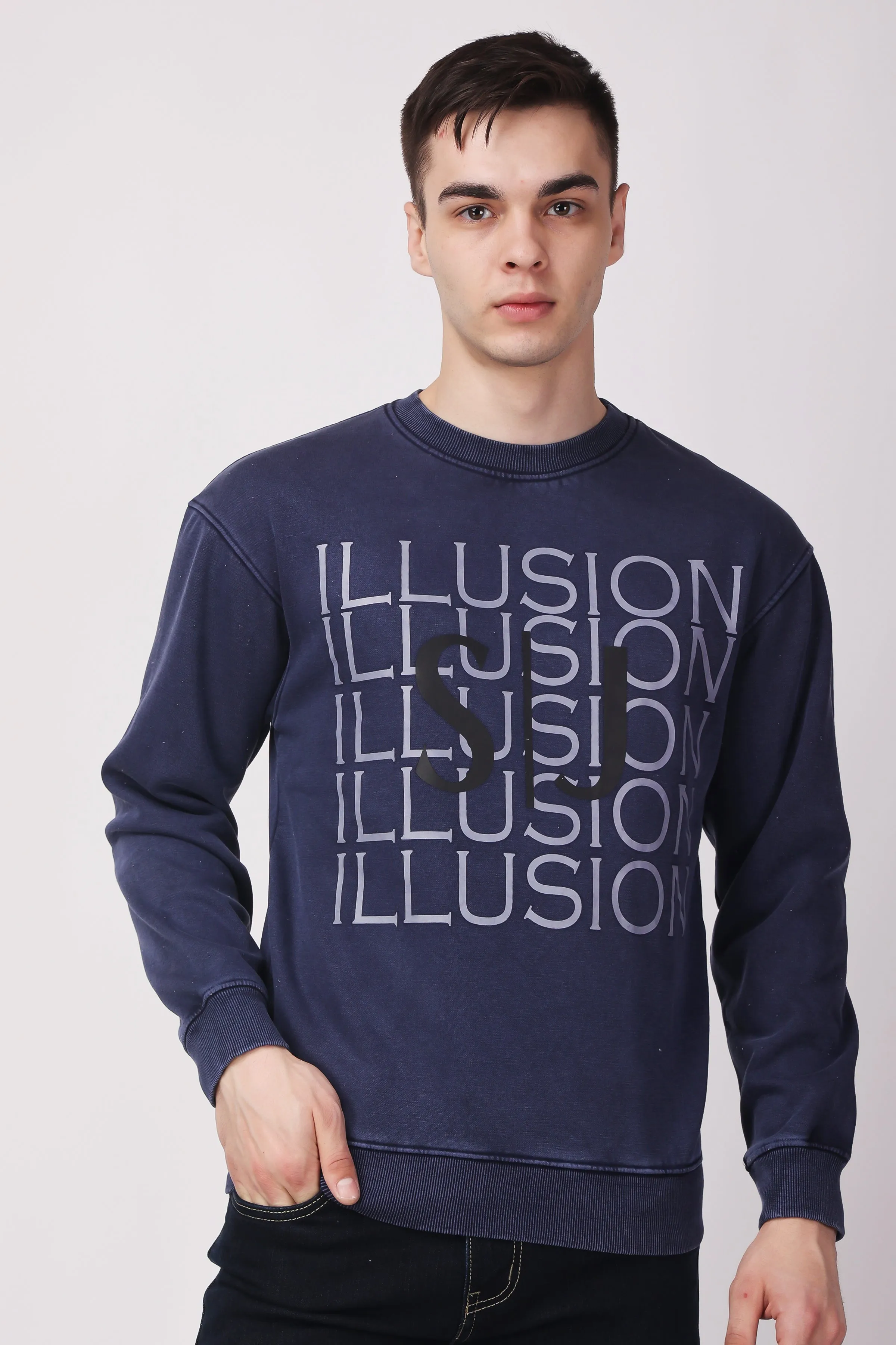 STYLOX ACID WASH SWEATSHIRT - 131641