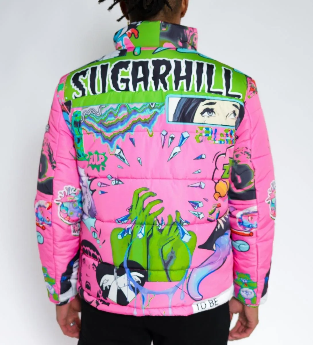 SugarHill-PSYCHO PUFFER JACKET-PINK-SH-TBC-05