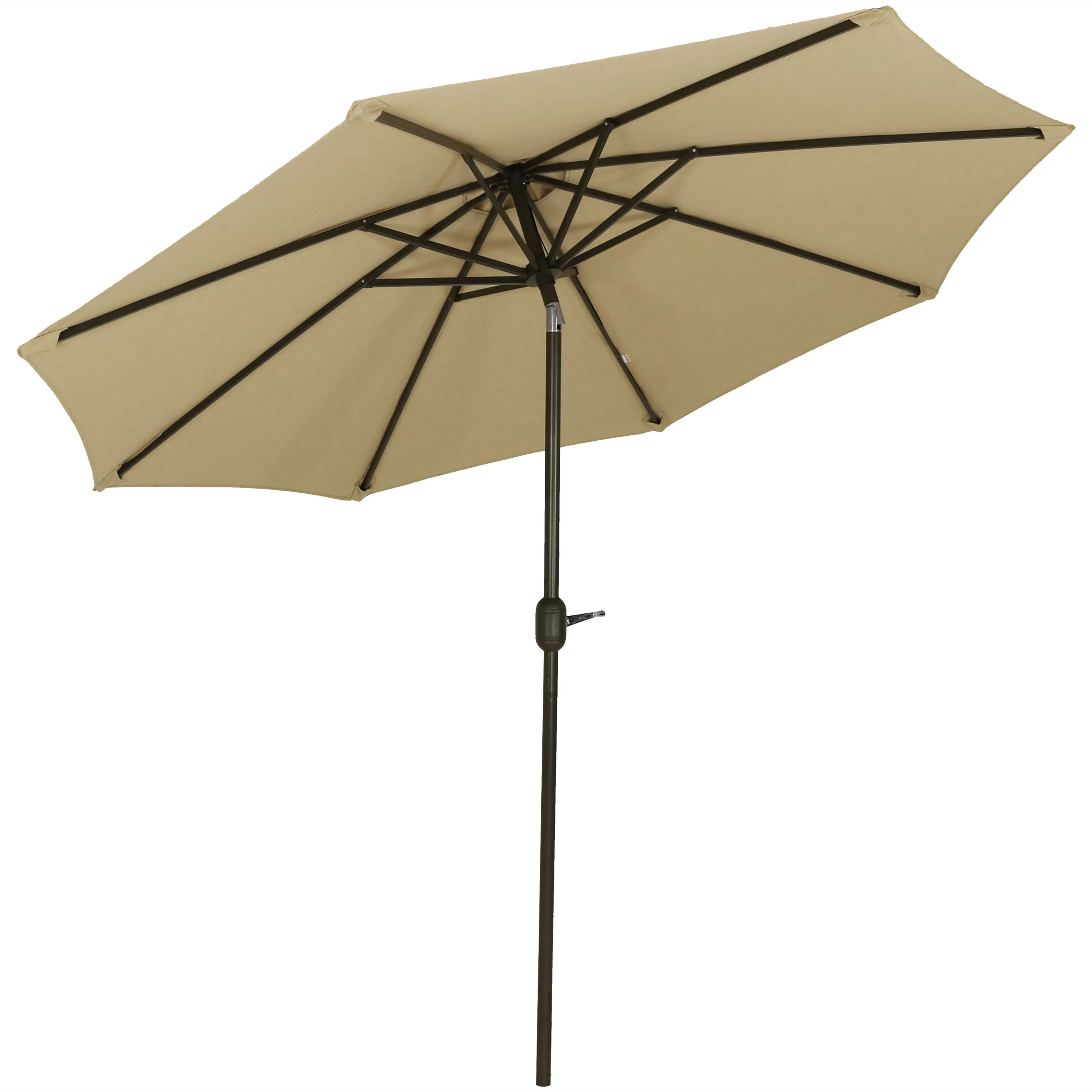 Sunnydaze 9' Aluminum Sunbrella Umbrella with Auto Tilt and Crank