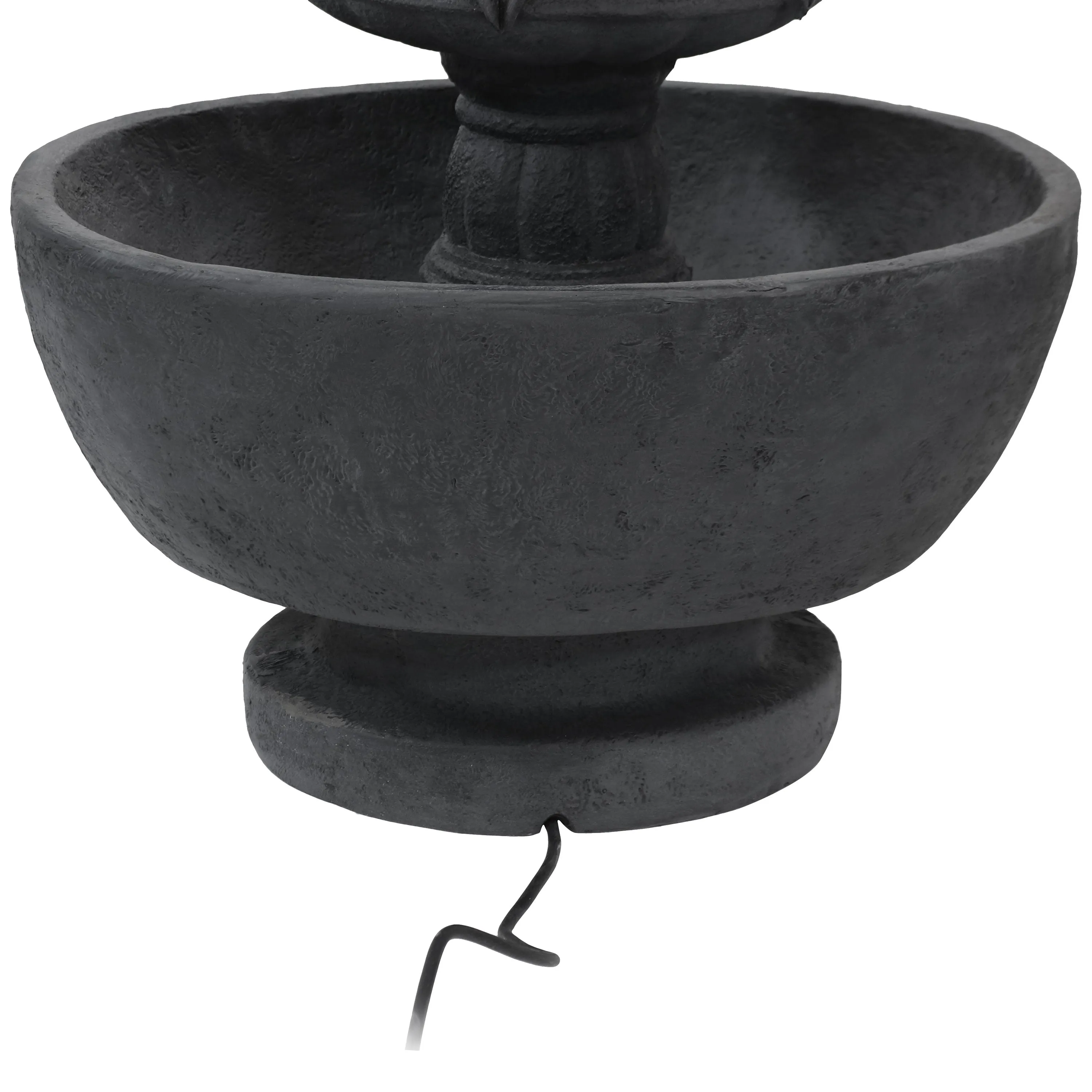 Sunnydaze Budding Fruition 3-Tier Outdoor Water Fountain - 34" H