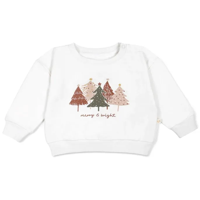 Sweatshirt aus Bio-Fleece - Merry & Bright