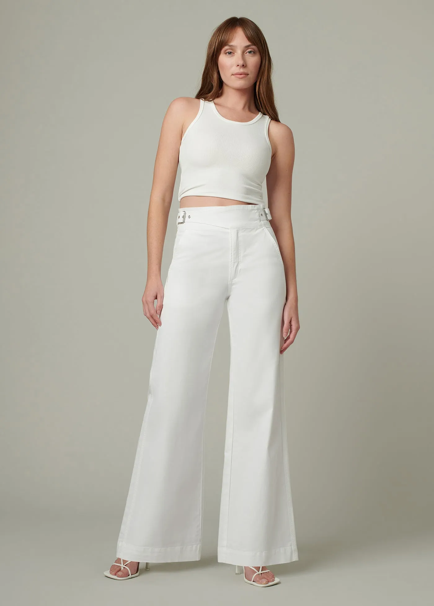 THE DOUBLE BUCKLE WIDE LEG SAILOR PANT