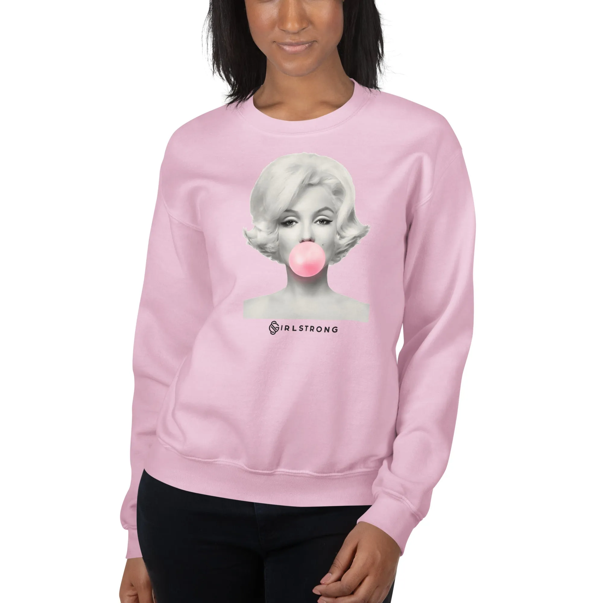 THE ESSENTIAL UNISEX SWEATSHIRT PINK MARILYN MONROE