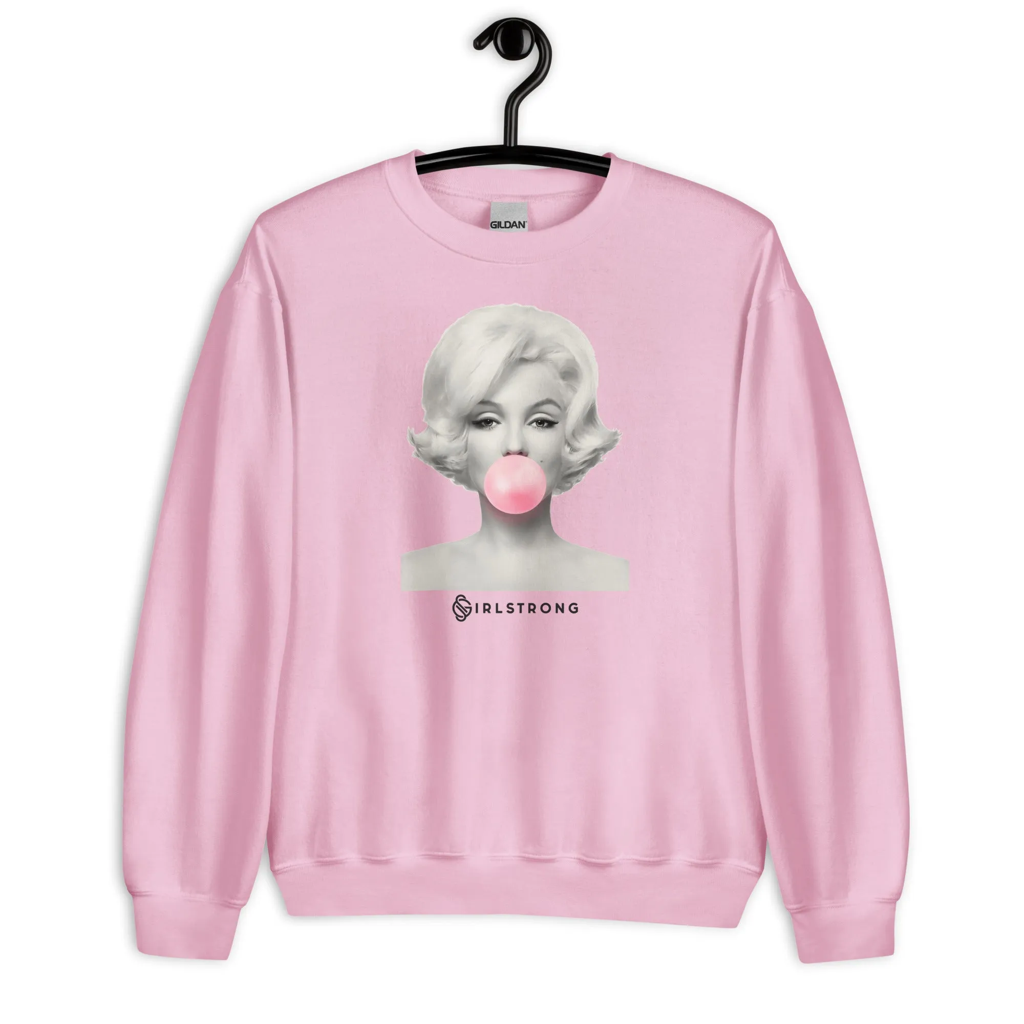 THE ESSENTIAL UNISEX SWEATSHIRT PINK MARILYN MONROE