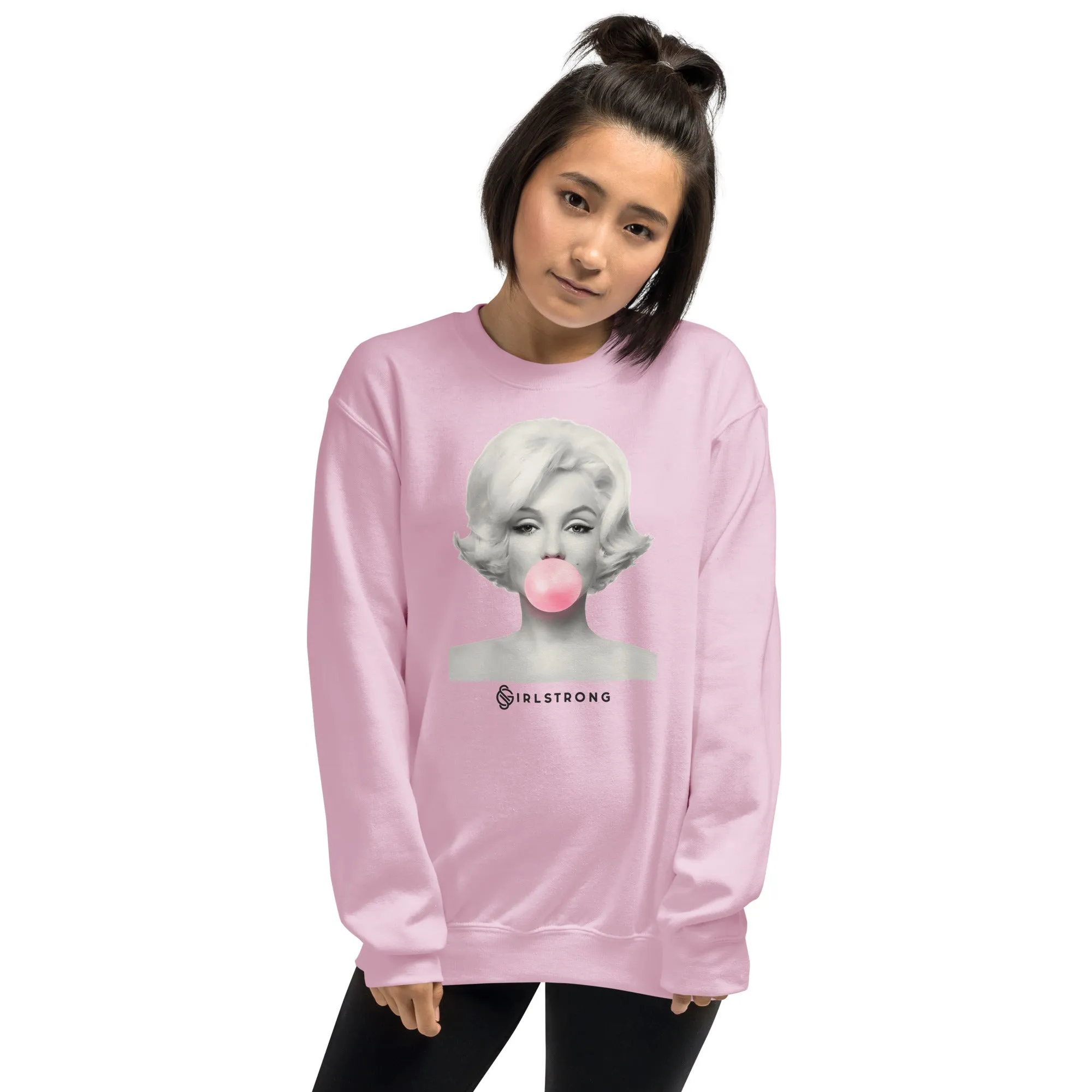 THE ESSENTIAL UNISEX SWEATSHIRT PINK MARILYN MONROE