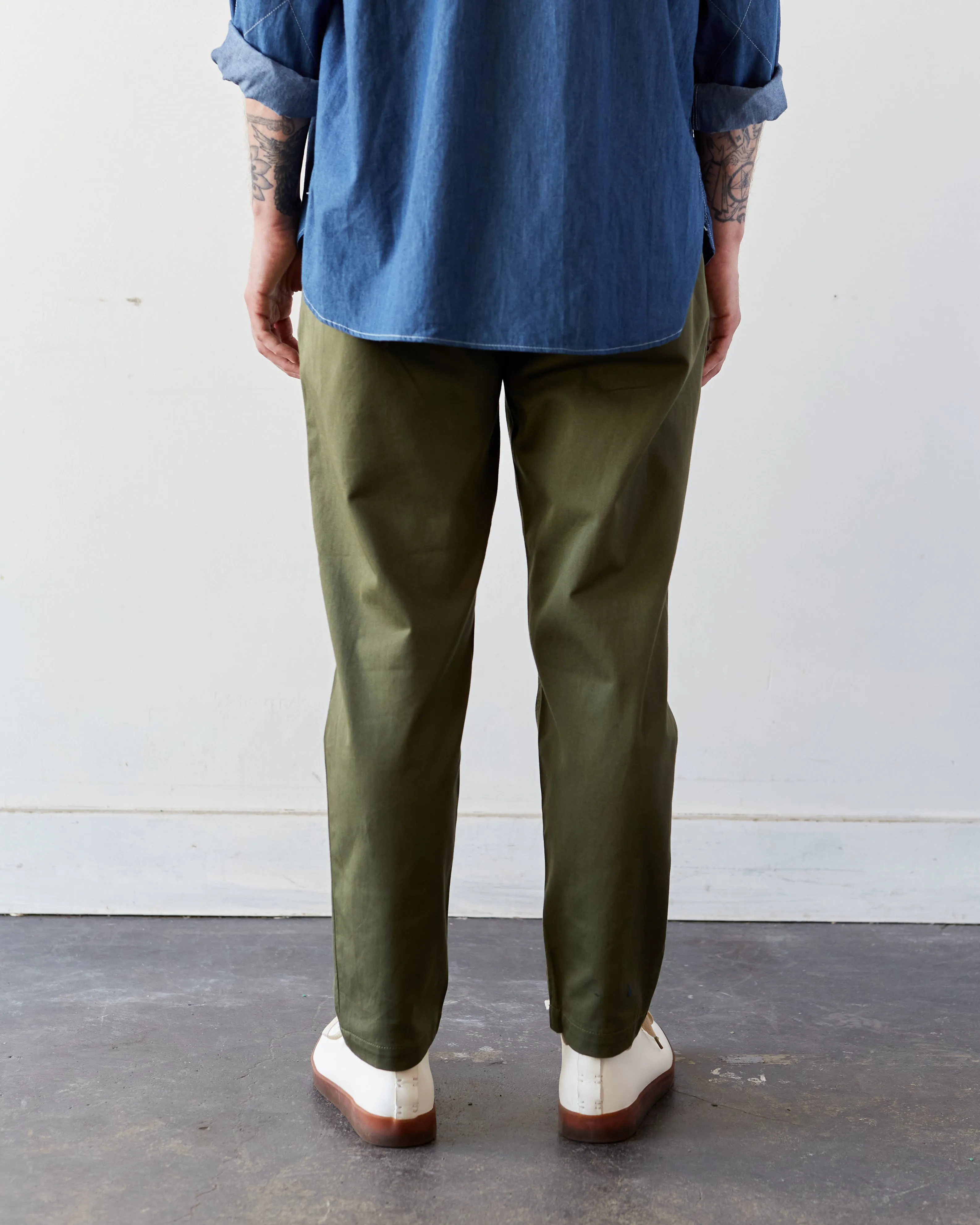 Universal Works Military Chino Twill, Light Olive