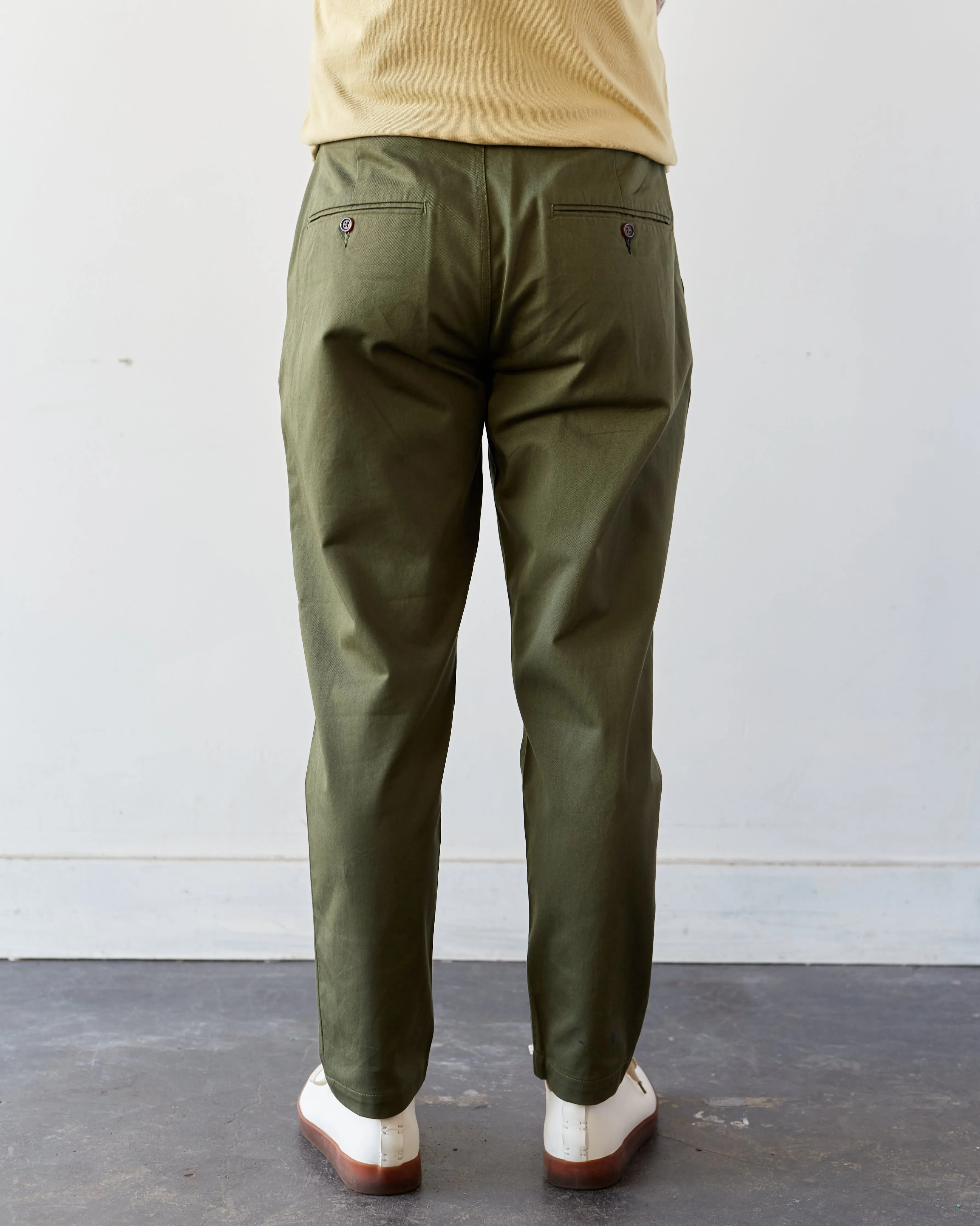 Universal Works Military Chino Twill, Light Olive