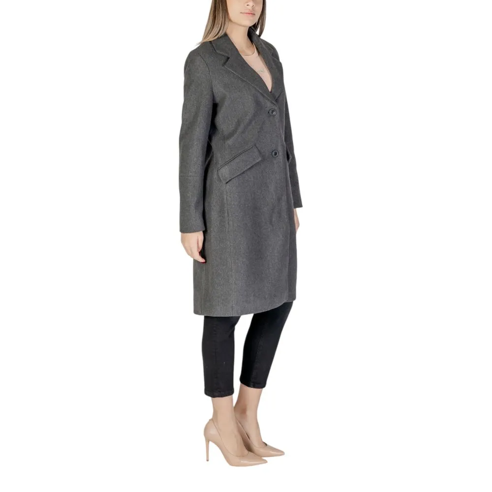 Vero Moda Gray Polyester Jackets & Coat