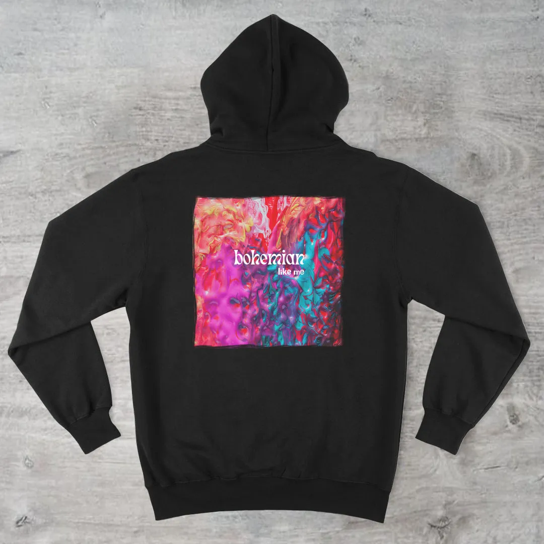 Wearable Art Unisex Full-Zip Hoodie "Bohemian Like Me"