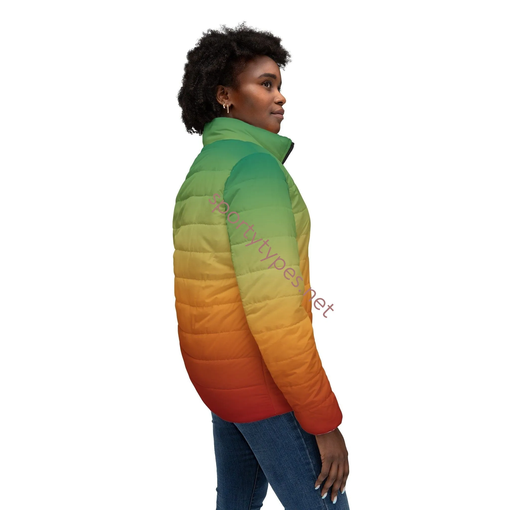 Women’s Multicolored Puffer Jacket