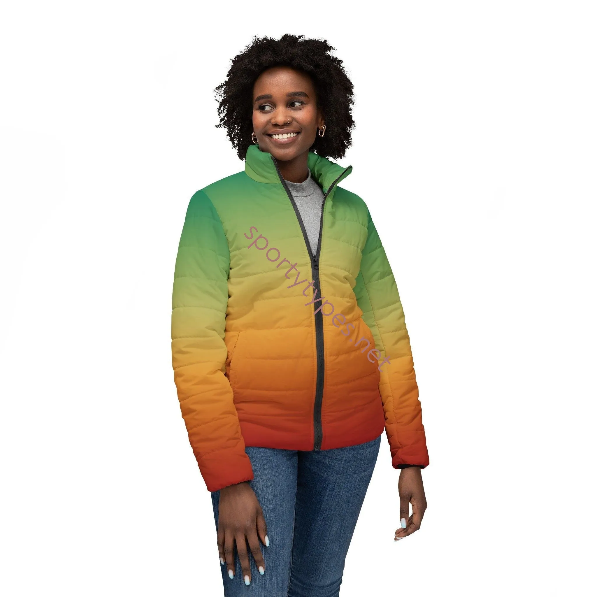 Women’s Multicolored Puffer Jacket