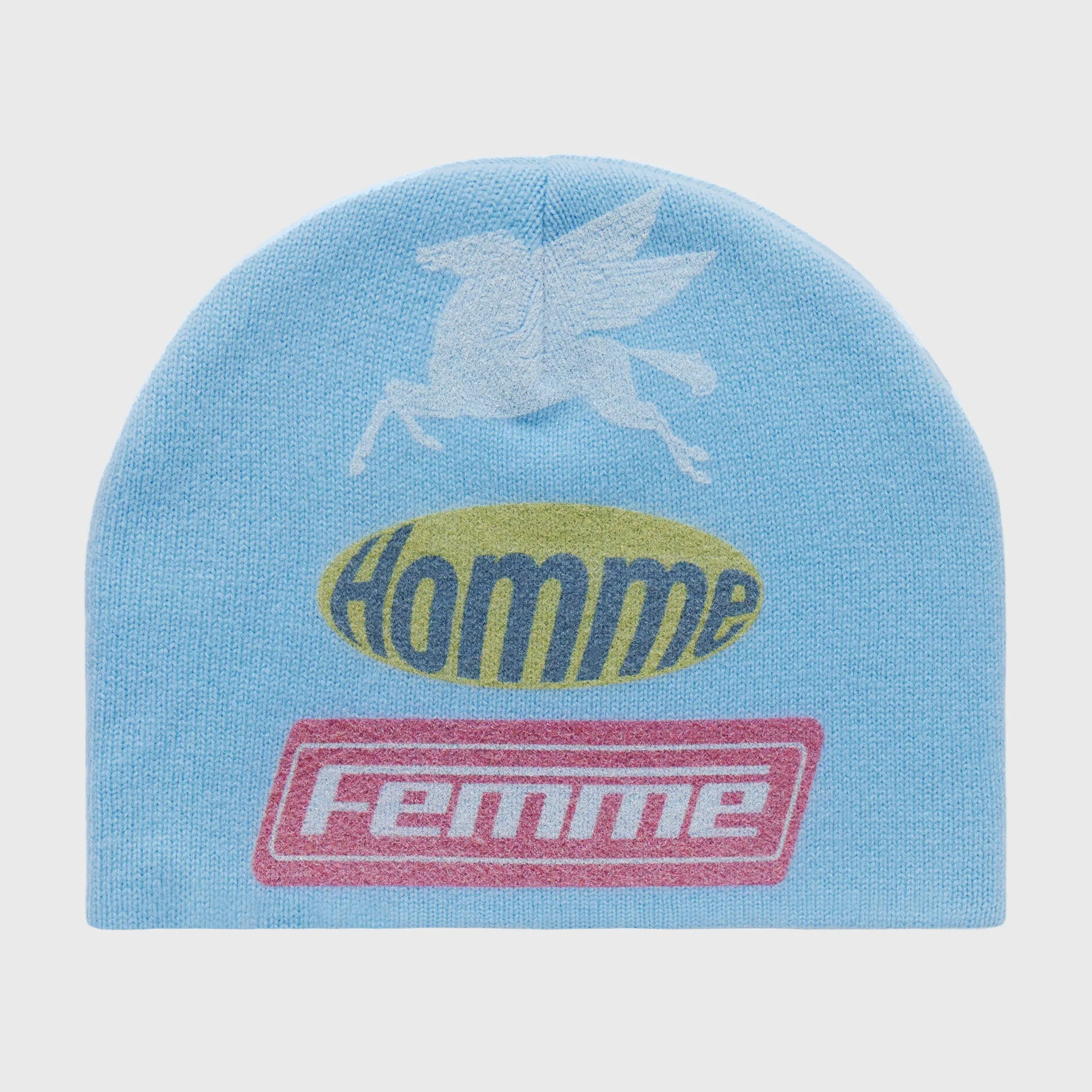 Wool Racing Beanie Blue